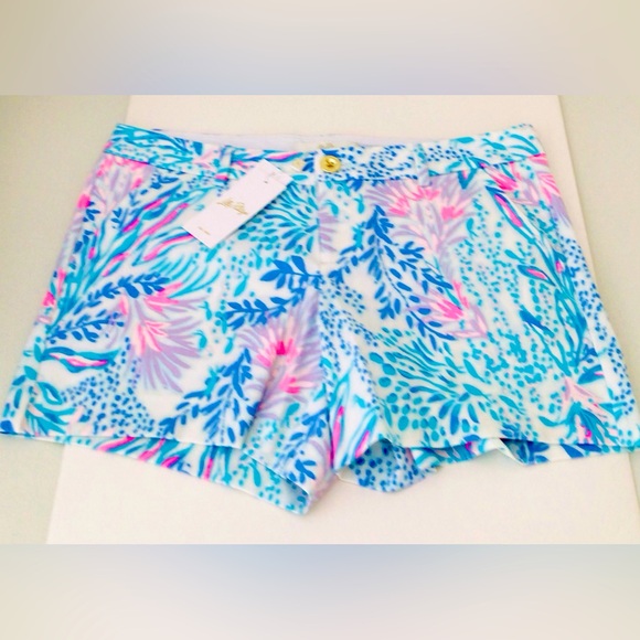 Lilly Pulitzer Callahan 5" Shorts-Multi Via Del Mar-NWT in Package - Picture 2 of 10